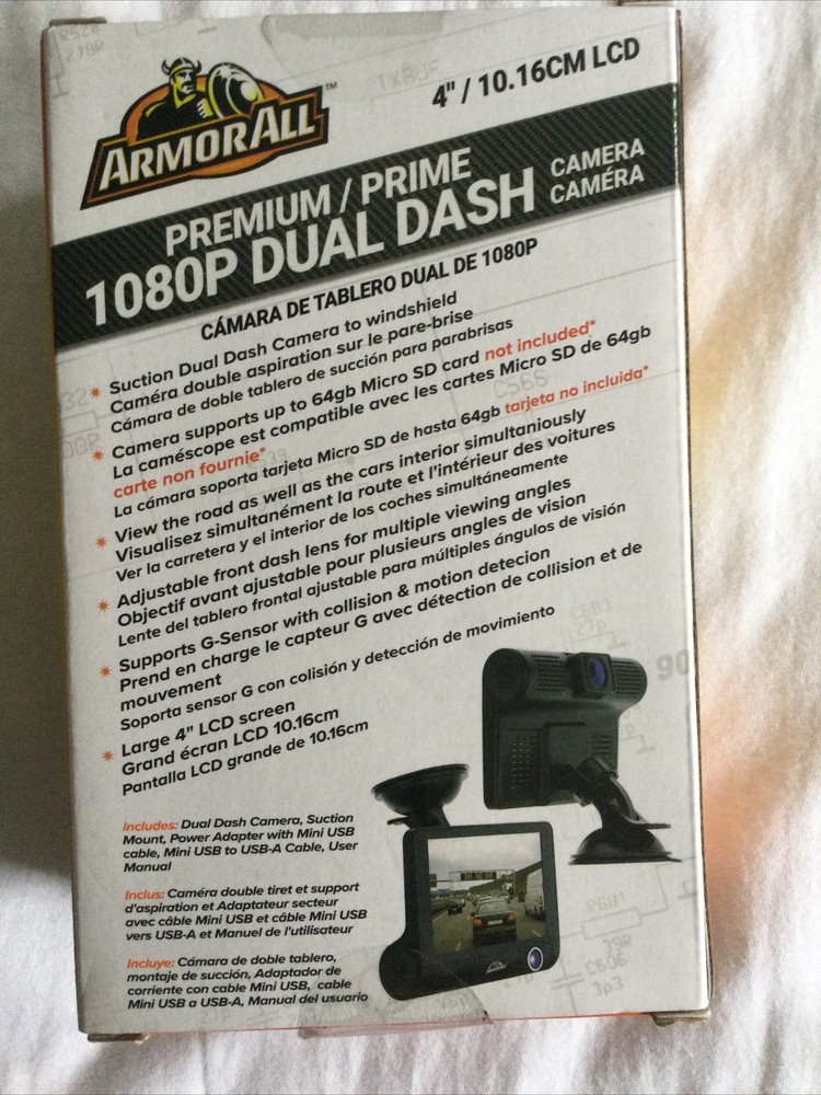 ArmorAll High Definition 1080p Dual Dashboard Camera Exclusive