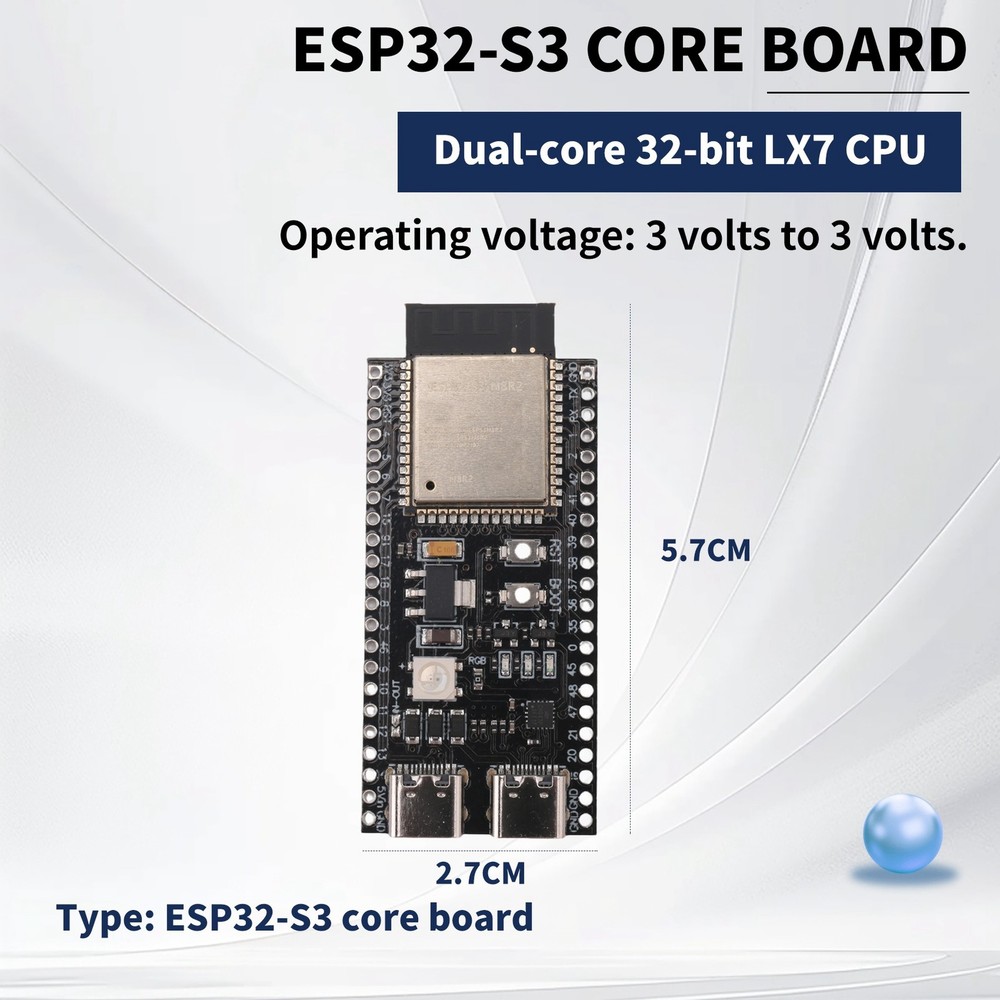 1 PCS Core Board --DevKitC-1 Development Board Plastic D1E11314