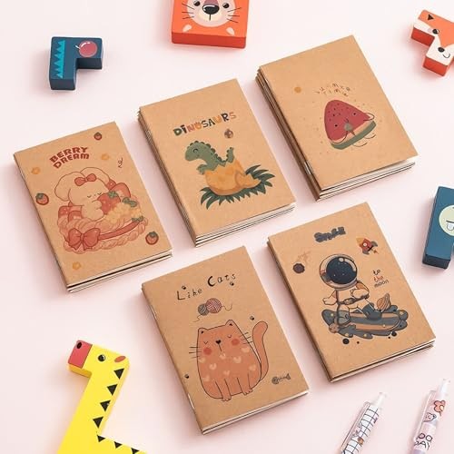 20 Pcs Mini Pocket Notebook, Small Notebooks Pocket Size, Blank Notebooks for