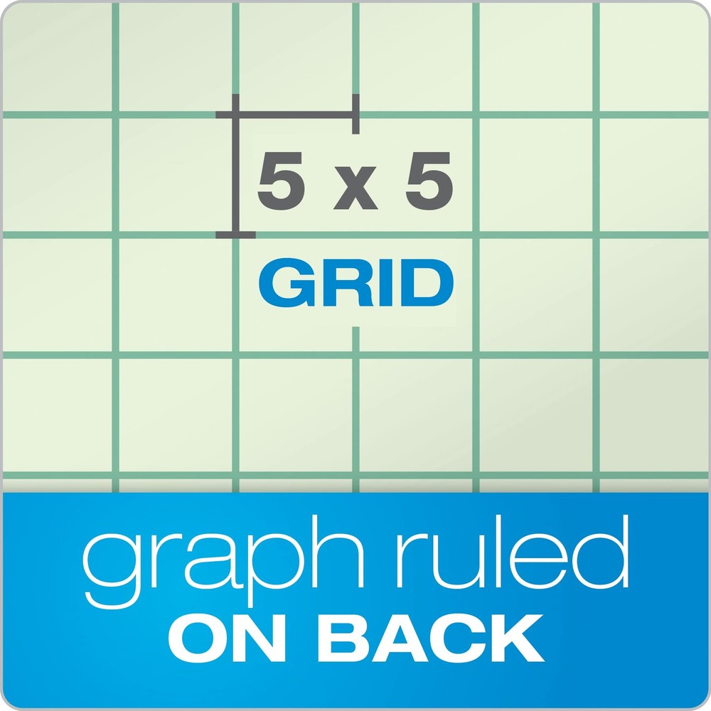 Engineering Notebooks, Graph Notebooks, 3 Pk Quad Ruled Pad, 8-1/2" x 11", Gl...
