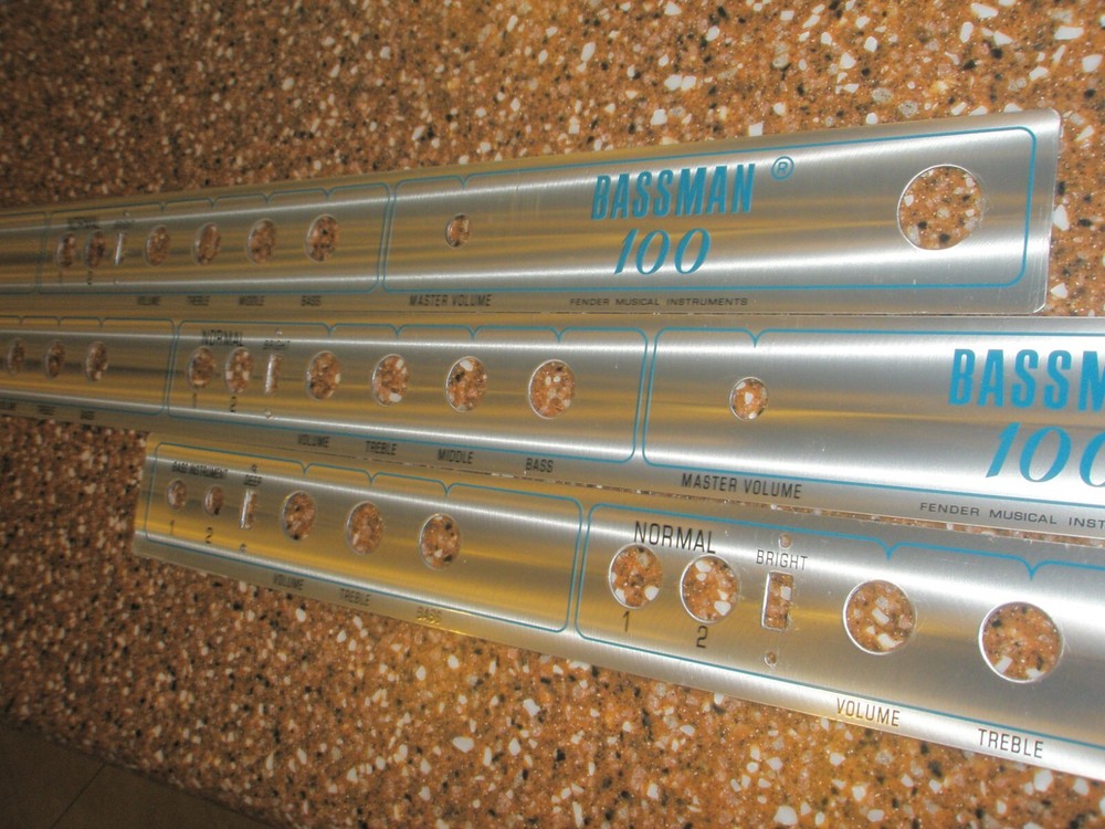 Bassman 100  Silverface Front plate New!