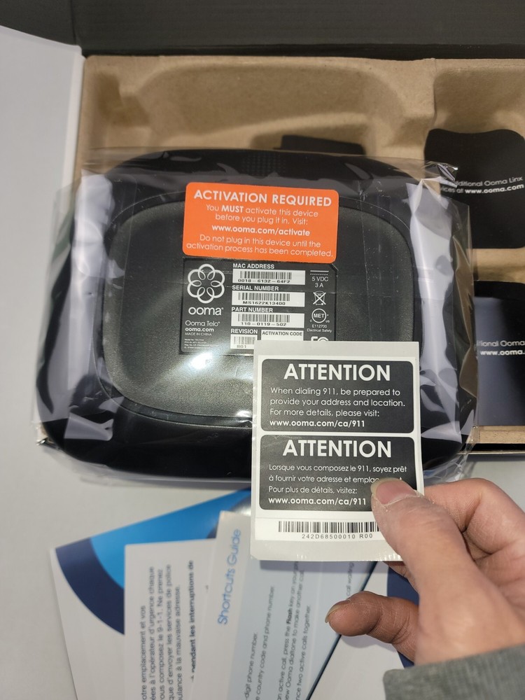 Ooma Telo VOIP Home Phone Service for Canada Read Description.