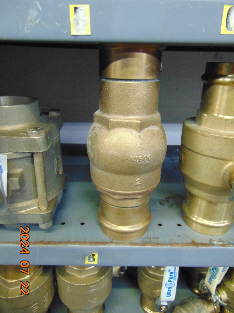 Nibco 2″ PROPRESS RED BRASS SPRING Check Valve 250 Cwp