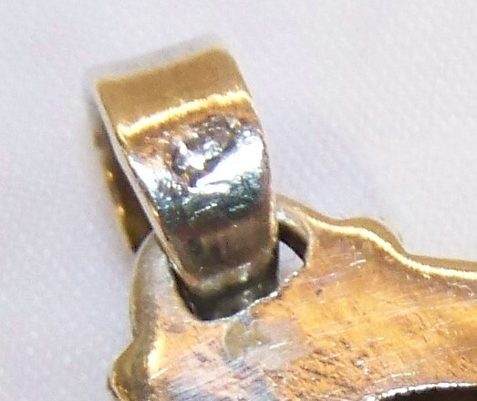 SILVER 925 PENDANT - LABRADORITE BLUE/GREEN STONE