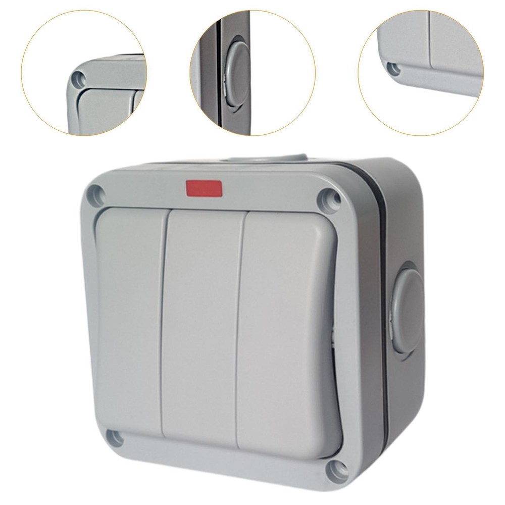 IP66 Waterproof Switch Electrical Switch Anti Fall Three Open Design PP Material