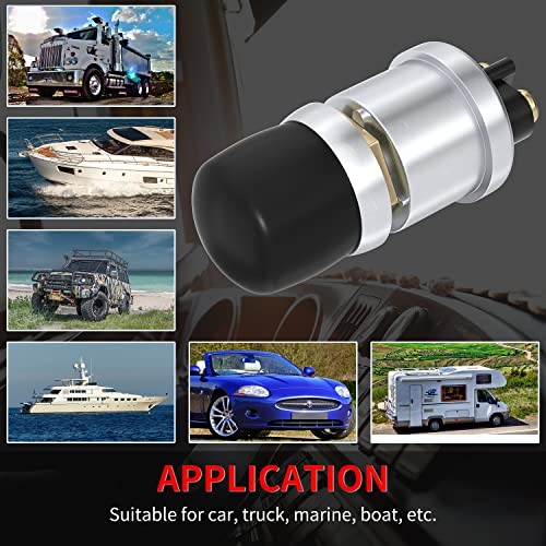Push Button Starter Switch 12V / 24V Waterproof Push Start Button 50A 1Pc