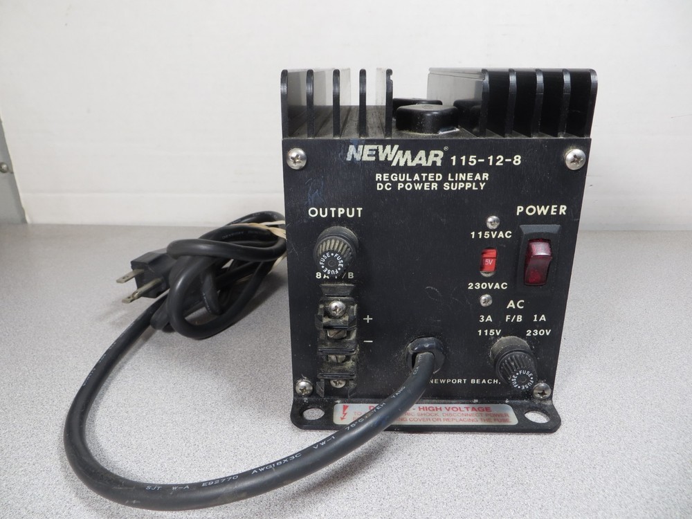 NEWMAR 115-12-8 Regulated Linear DC Power Supply - Tested