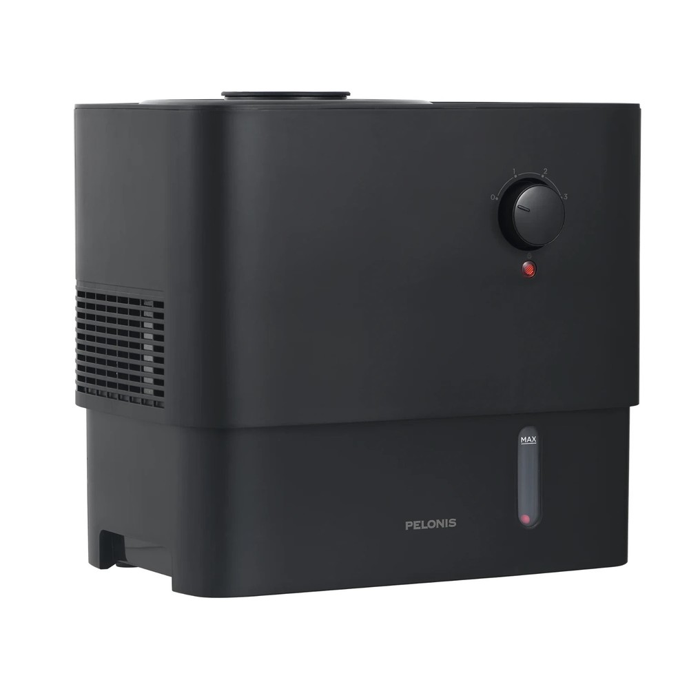 Pelonis 1 Gallon Cool Mist Humidifier, 500 Sq. ft. Coverage, Black, OPEN BOX