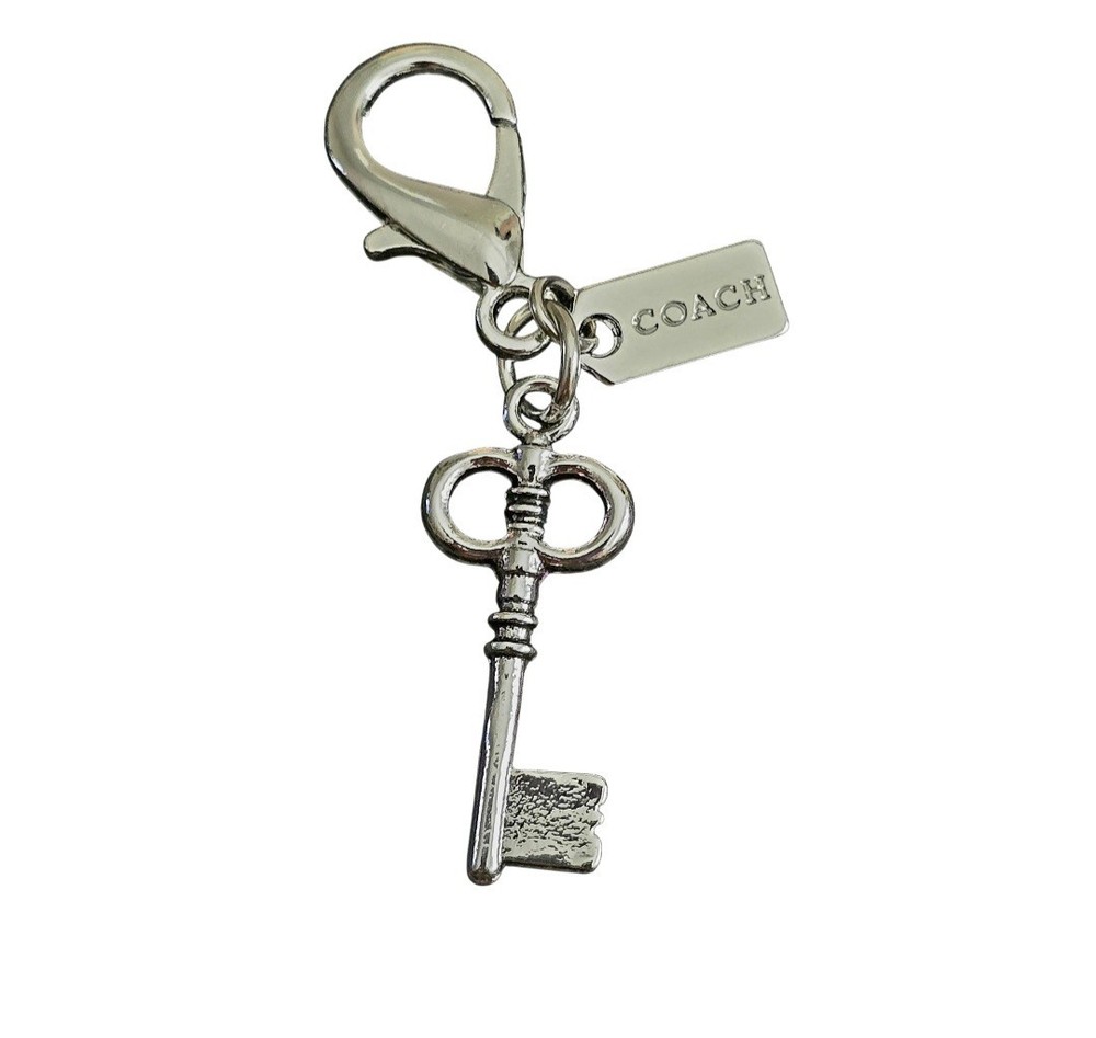 new coach mini key charm
