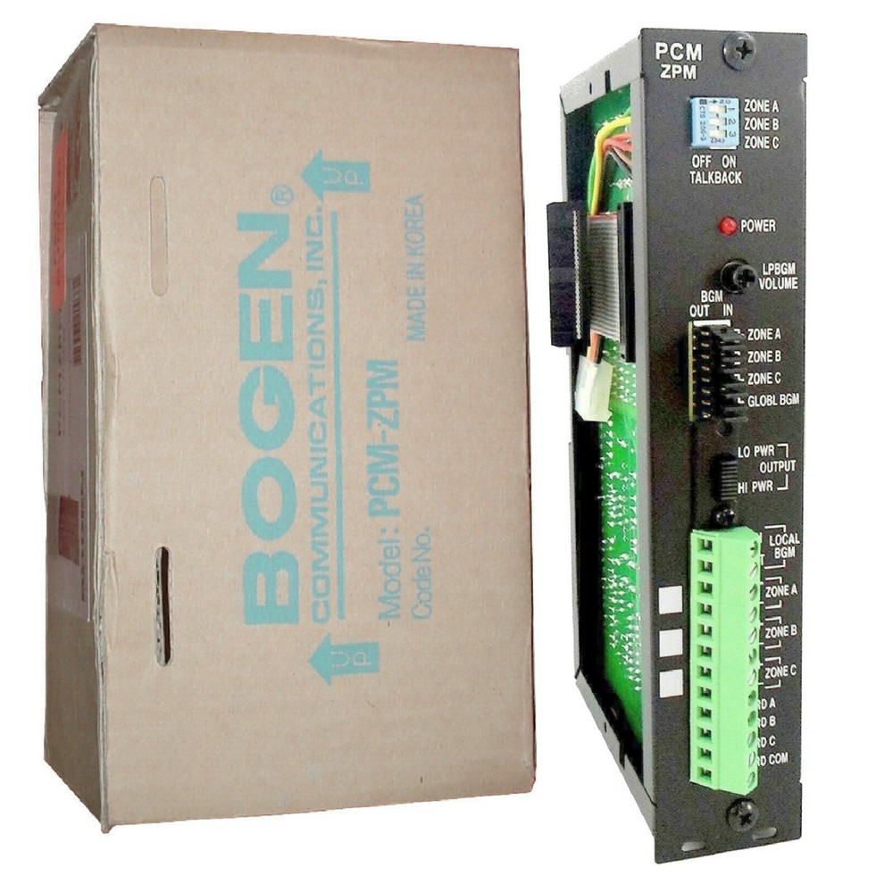 NEW! - Bogen PCM-ZPM 11699 3-Zone Module for PCM2000 System
