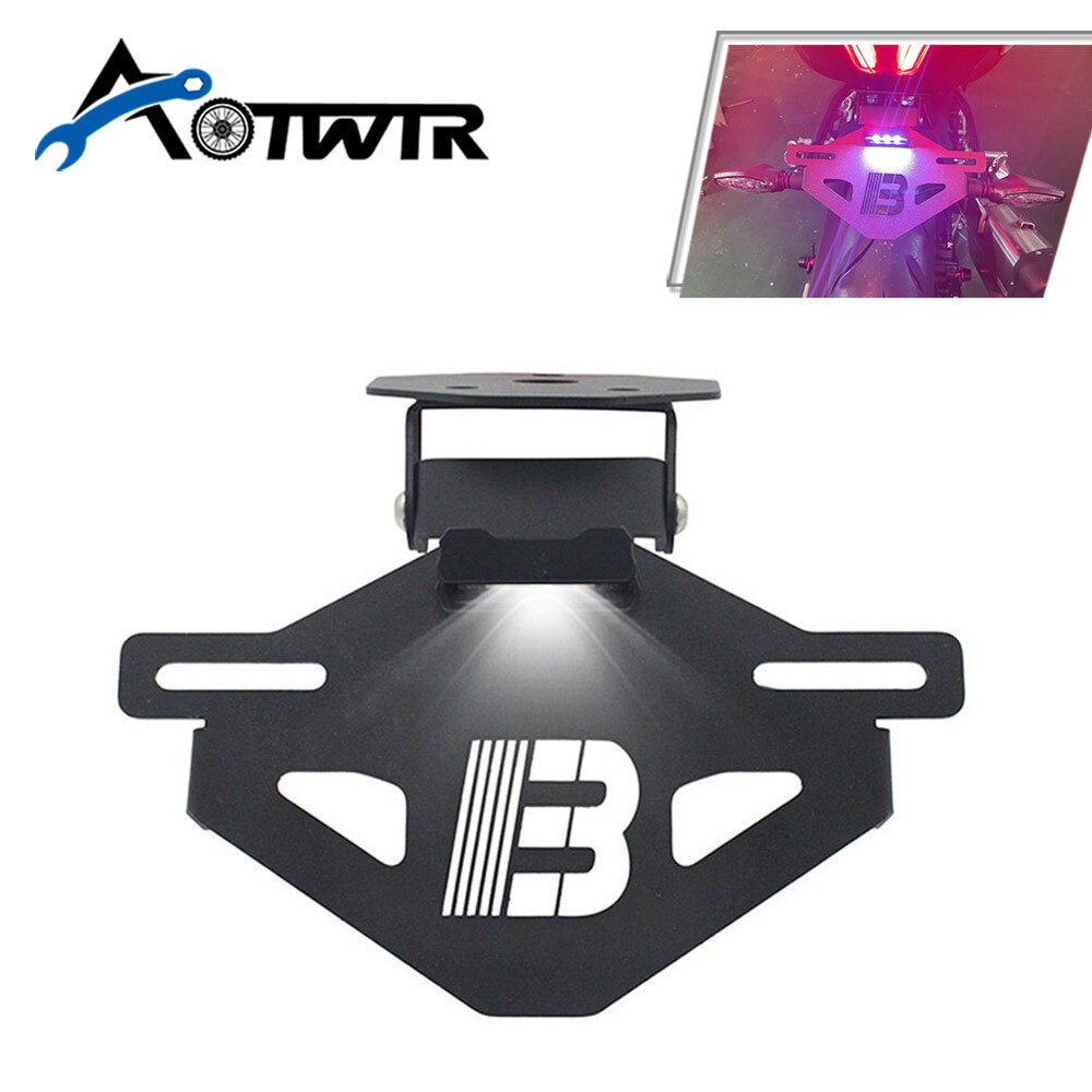 License Plate Holder Frame Tail Rear Light Bracket Mount For CF-Moto 450SR 450SS
