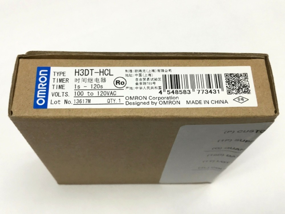 Omron H3DT-HCL Solid State Timer Relay OFF-Delay, SPDT 5A, 1-120sec, 100-120VAC
