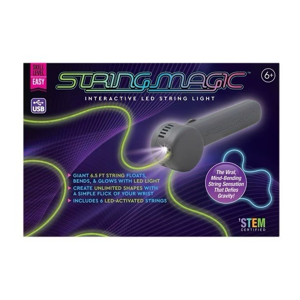 String Magic Interactive LED String Light Toy Gray