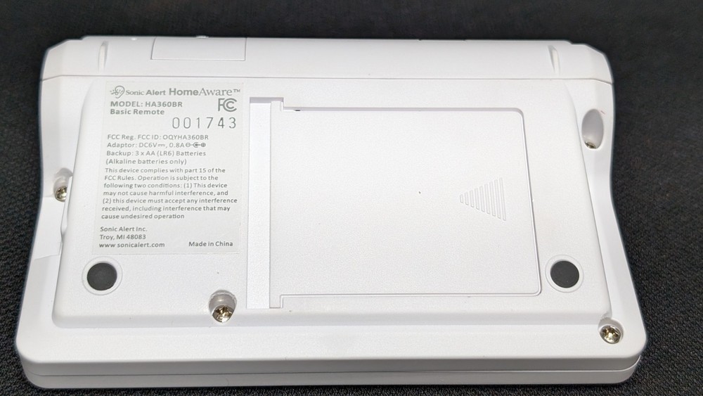 Sonic Alert HomeAware HA360BR Basic Receiver