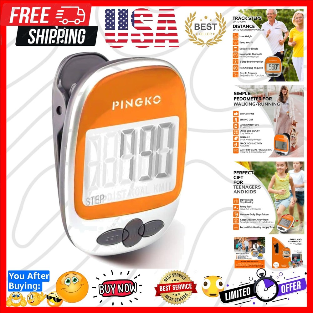 Outdoor Multi-Function Portable Sport Pedometer Step/Distance/Calories/Counter