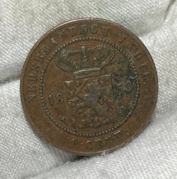 1859 Netherlands India One Cent Coin