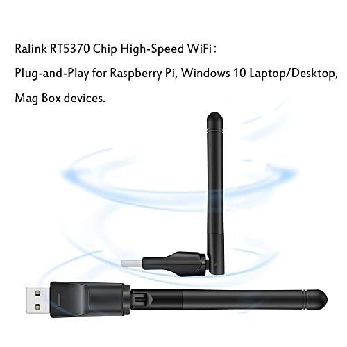 150Mbps USB WiFi Adapter for Raspberry Pi/Pi 2 3 4 Zero RT5370 Chip Wireless ...