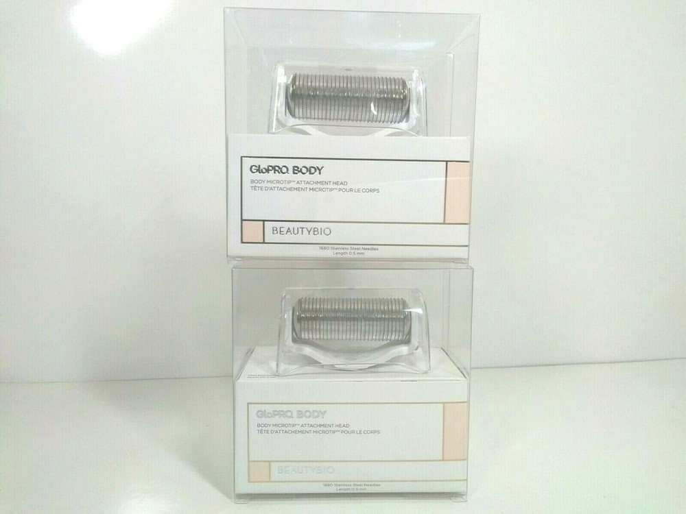 BeautyBio Body Microtip Head Attachment 2-pack - White - New in Box
