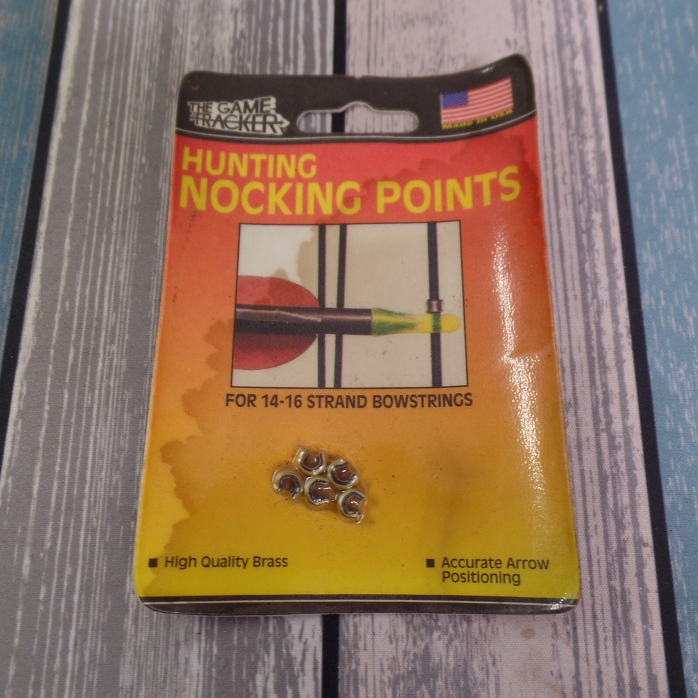 The Game Hunter HUNTING NOCKING POINTS #5010 14-16 Strand Bowstring New in Pack!
