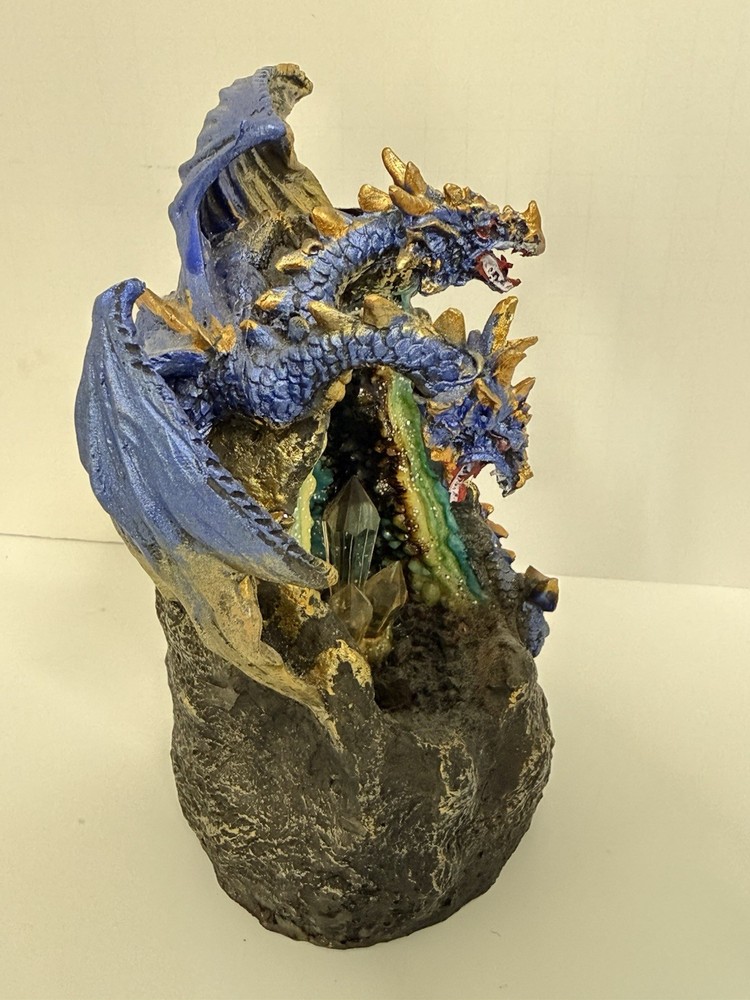 Blue Dragon LED Crystal Geode Backflow Burner | Relaxation & Home Décor