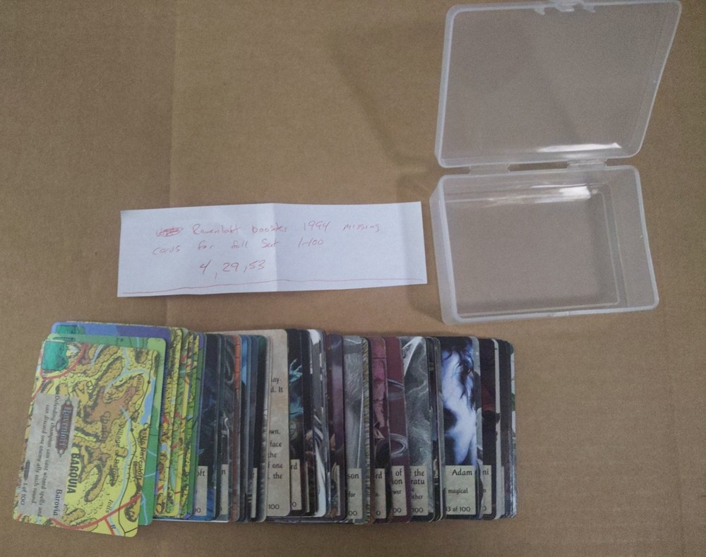 Spellfire CCG Ravenloft Set 1994 TSR almost complete 1-100 missing #4, 29, 53