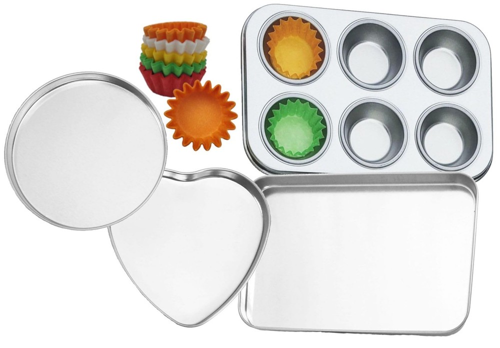 Deluxe Pan Set Compatible with Easy Bake Ultimate Oven | Small, Silver