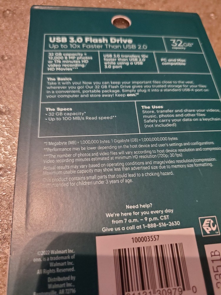 ONN keep onn. 32GB USB 3.0 Gray USB Interface Flash Drive, USB Flash Drive