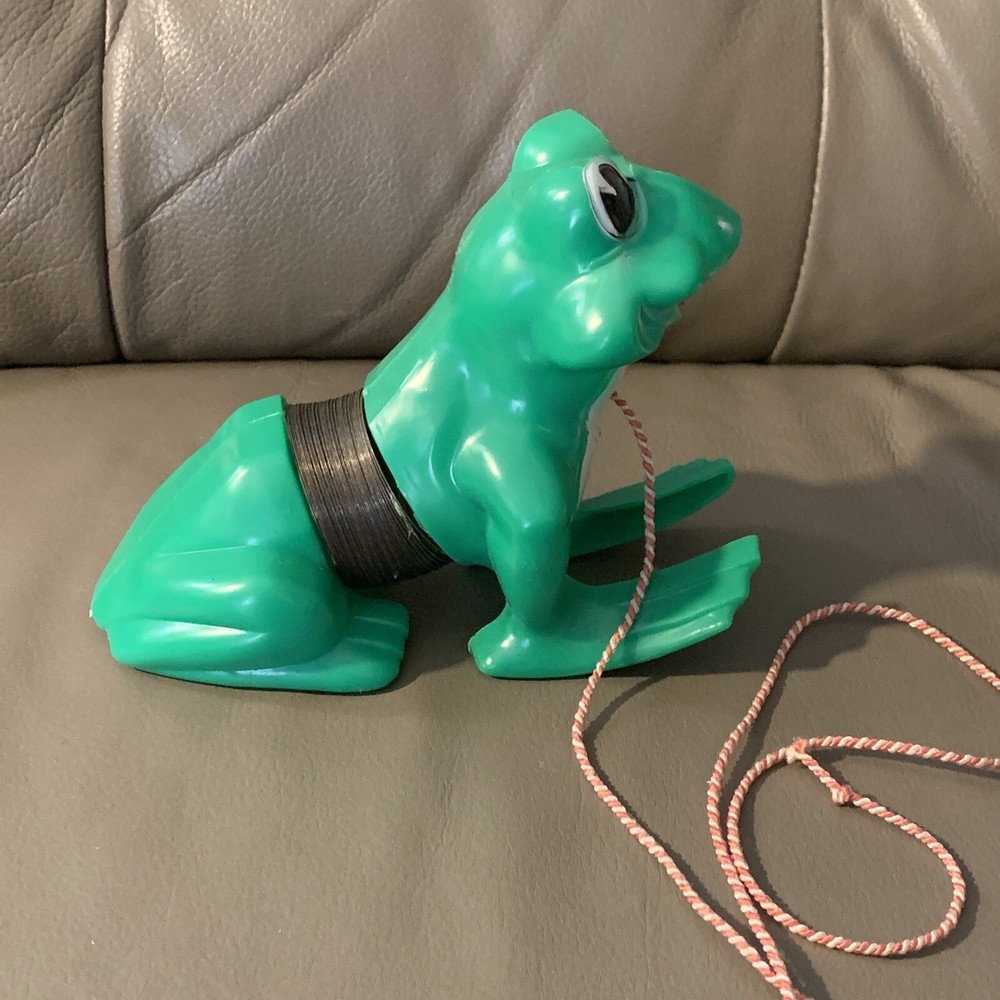 Vintage Original Slinky Frog Pull Toy #440