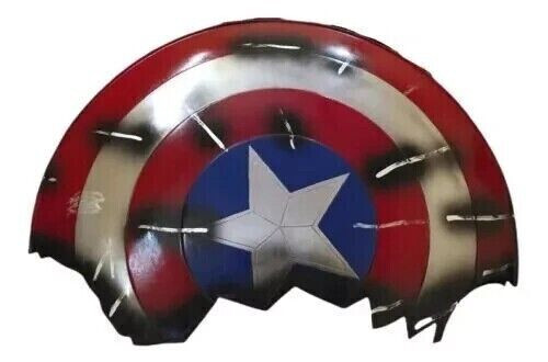Captain America Broken Shield Round Shield Star Pattern Emerged avengers endgame