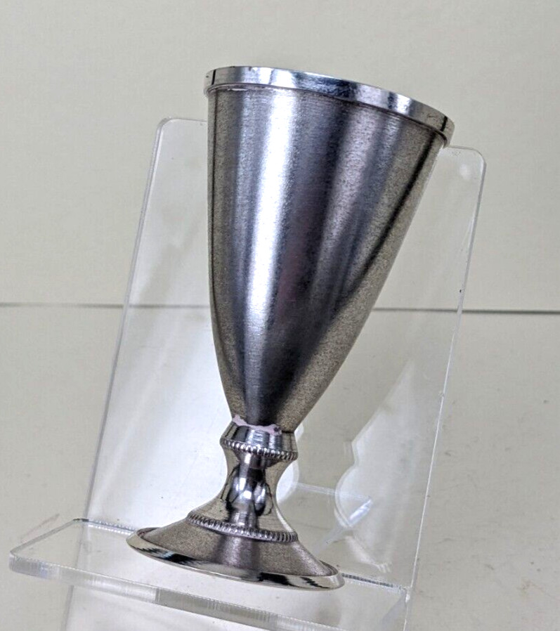 Russian Solid silver vodka cup or spirits shot cup gold gilded interior