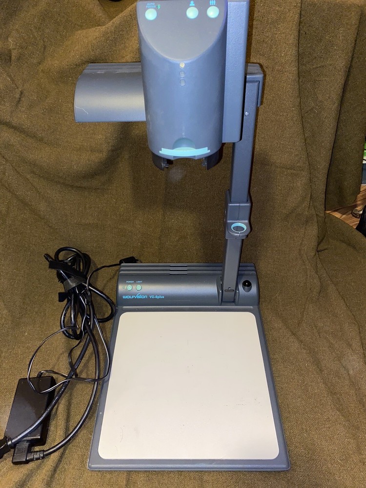 WolfVision VZ-8plus Document Camera Overhead Projector w/Bulb/AC Adapter Tested