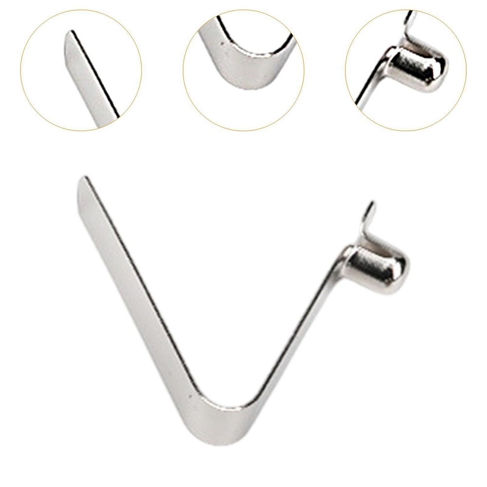 100Pcs Kayak Paddle Snaps Tent Pole Push Button Spring Clips Steel Replacement V
