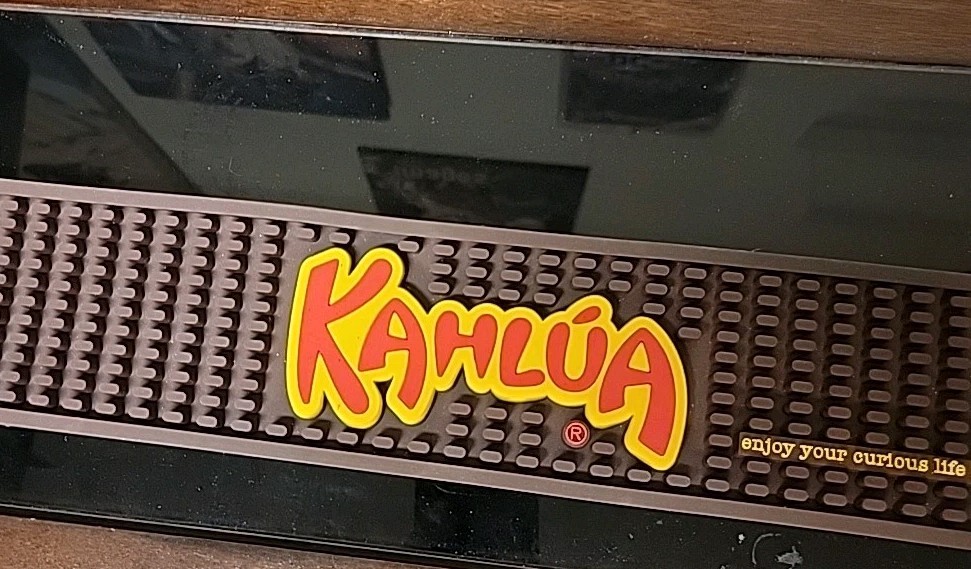 Kahlua Rail Runner Rubber Promotional Bar Mat Pre-Owned