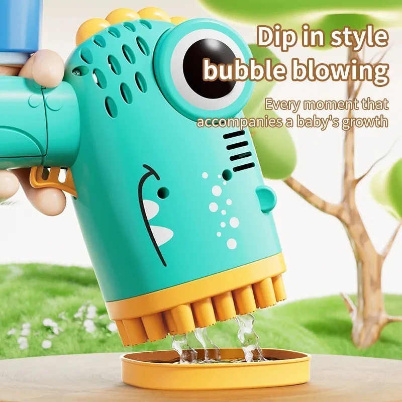 40 Hole Dinosaur Bubble Machine Children's Gift Continuous Bubble Making Wedding