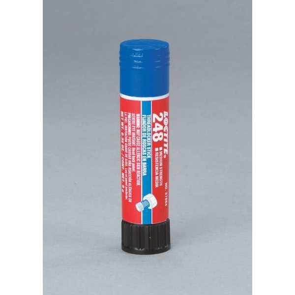 Loctite 826034 Threadlocker, Loctite 248, Blue, Medium Strength, Solid, 0.32 Oz