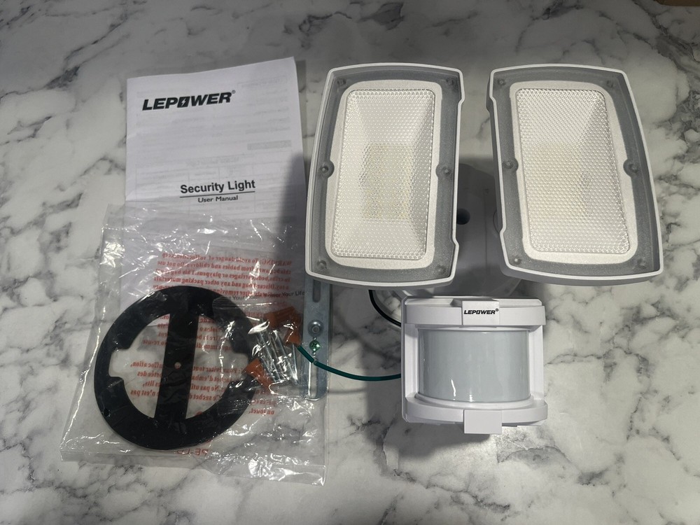 Read Details! LEDPOWER LED security light motion sensor Multi-angle Adjustable