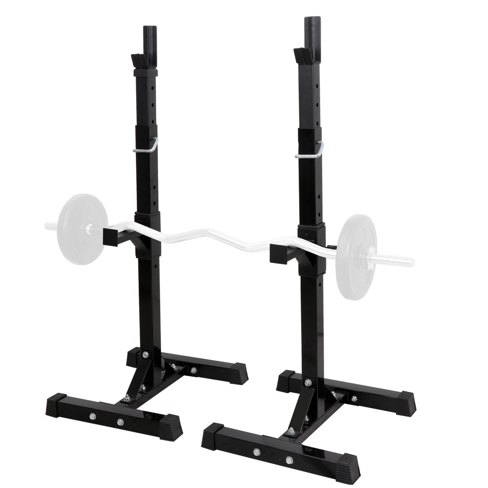 Adjustable Squat Rack stand Strength Exercise Workout Solid Sturdy Steel