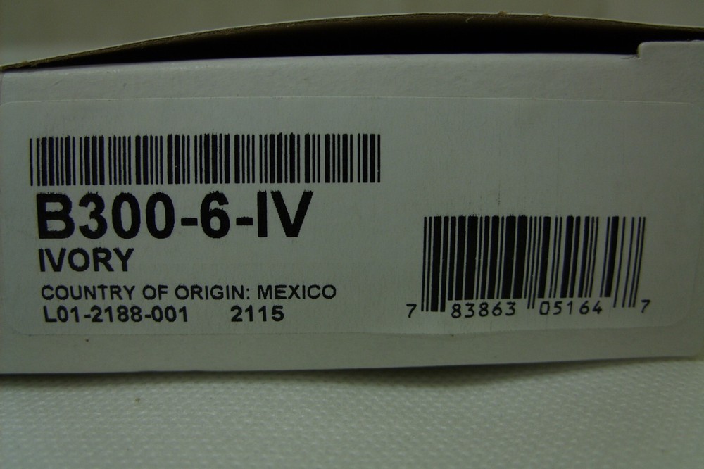 System Sensor B300-6-IV ~ 6" Detector Base Low-Profile Standard Flanged - Ivory
