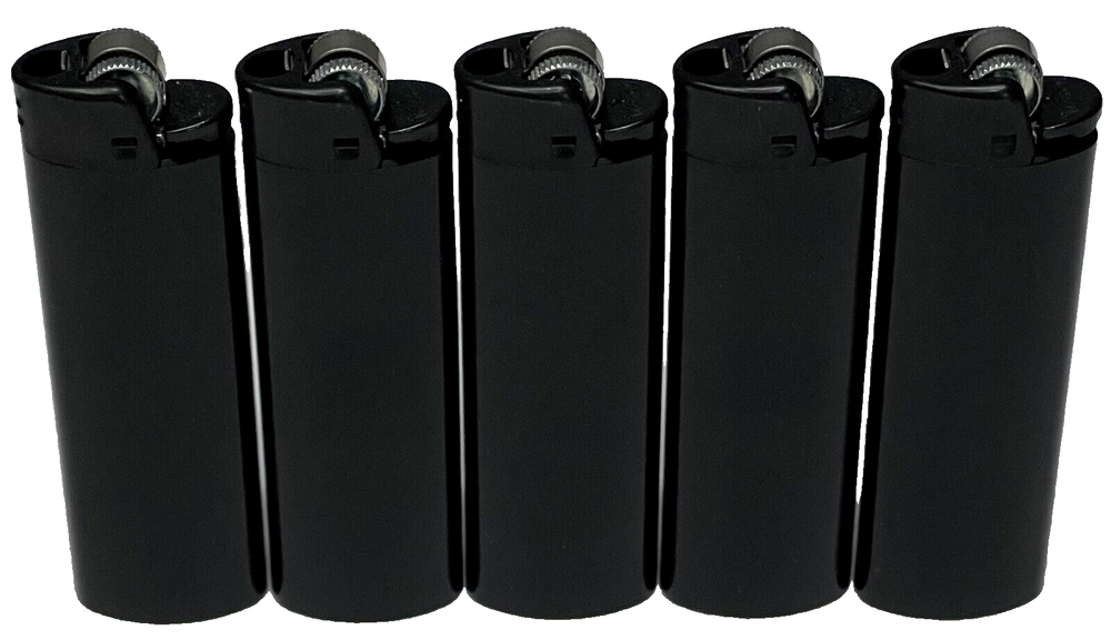 5 Pieces LIMITED EDITION All Black BiC Classic MAXi Lighter