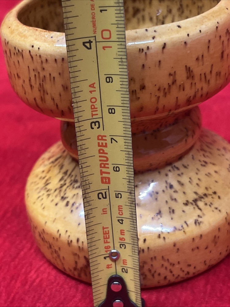 VINTAGE SIGNED CERAMIC ARTISAN-CRAFTED CANDLE HOLDER