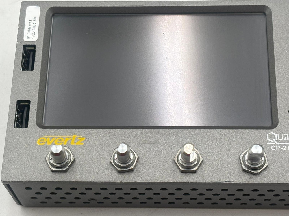 Evertz CP-2116E-H System Control Panel One Touchscreen 16 LCD Buttons