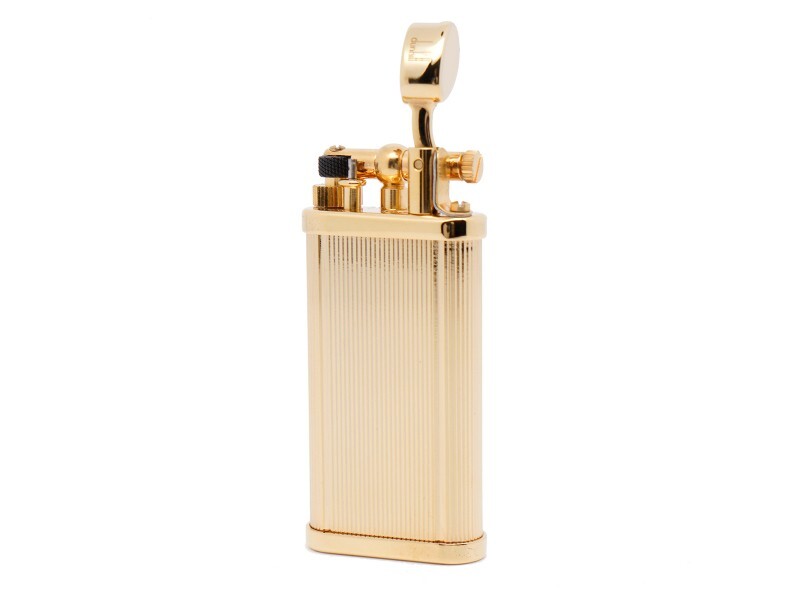 Dunhill Unique Gold Lighter Vertical lines - Gold Platted