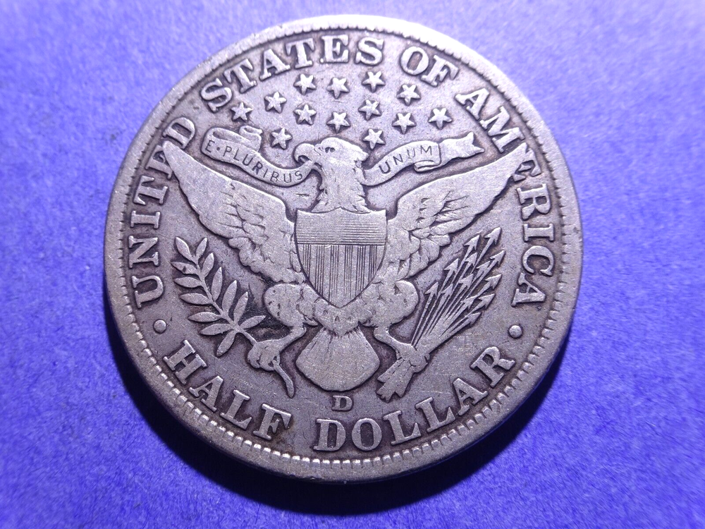 1907-D Barber Half Fine