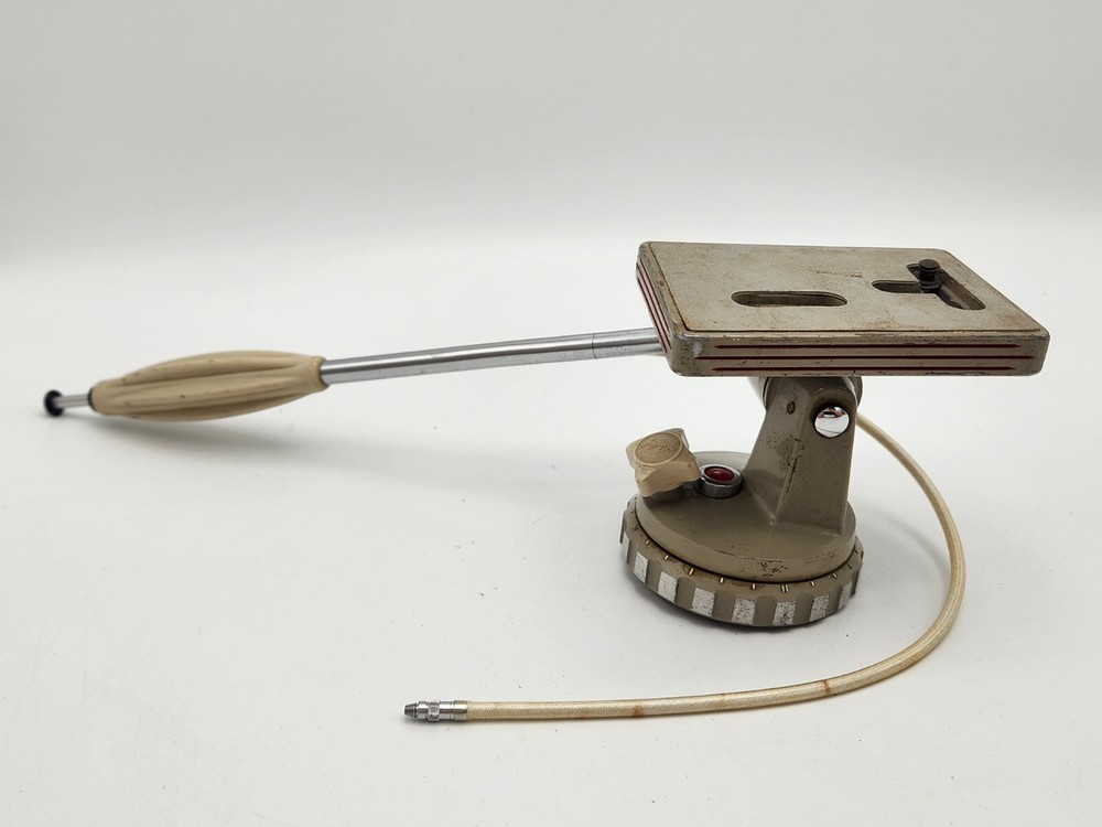 Vintage Linhof Pan/Tilt Tripod Head w/ Level, Shutter Cable Release - Model 49?