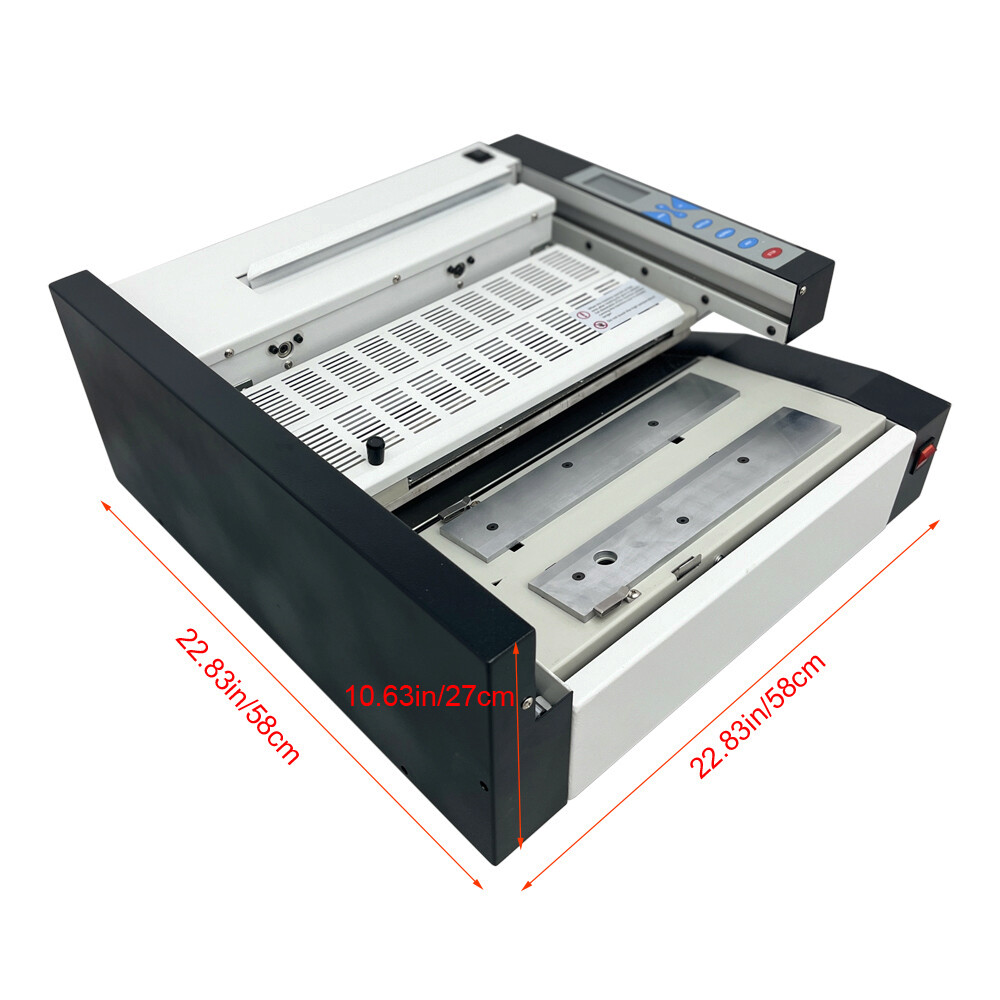 Automatic Book Binding Machine 110V 1KW Cementing Device Glue Binder W/LCD Scree