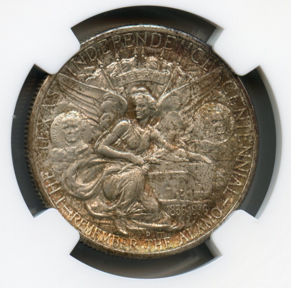 1937 D Texas Centennial Commemorative Silver Half Dollar NGC MS 67