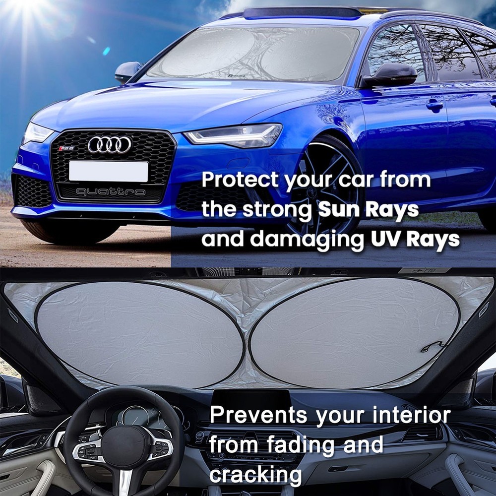 Car Front Window Sun Shade Visor Folding Auto Windshield Block Cover Protector