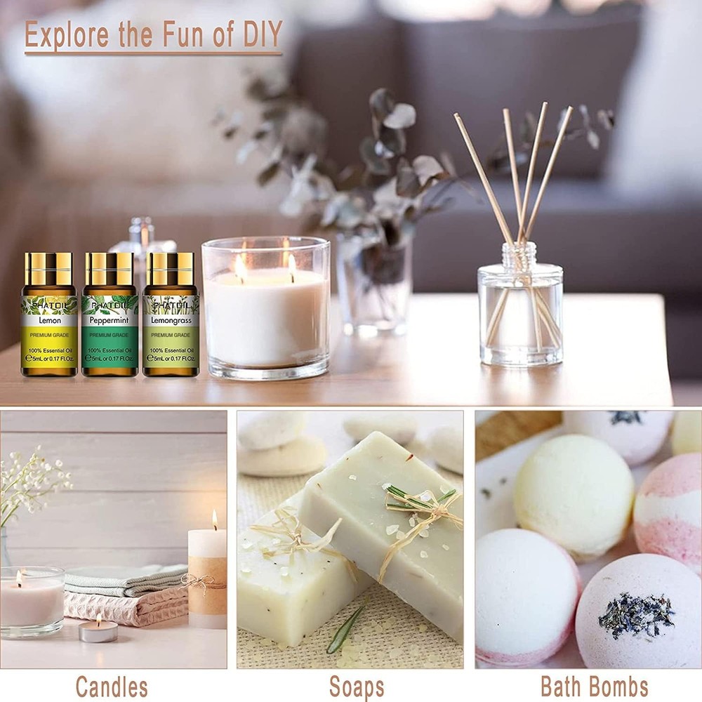15 x 5ml Essential Oil Gift Set - Pure Aromatherapy & Diffuser Oils
