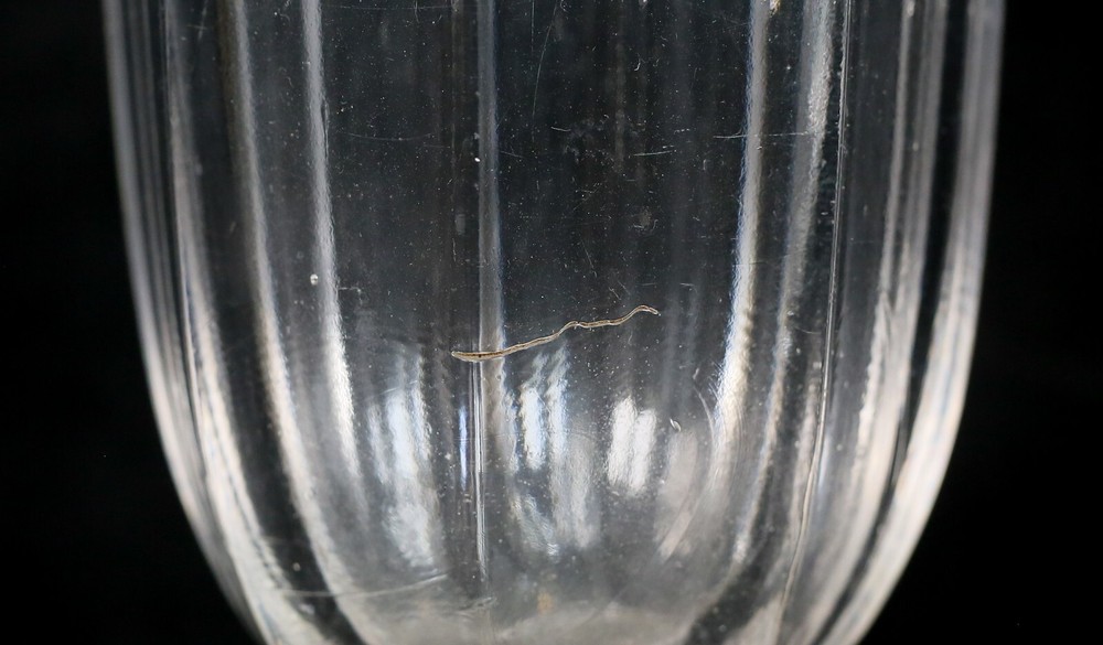 3 Pieces Pressed Glass