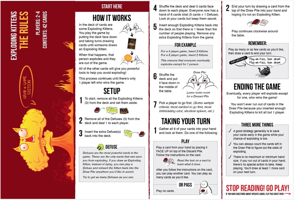 Exploding Kittens Travel Grab and Game New Card Game 2024